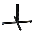 Lorell® Hospitality X-Leg Cafï¿½ Height Table Base, 42"W, Black 1 thumbnail image