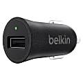 Belkin® MIXITUP Metallic Car Charger, Black, F8M730BTBLK