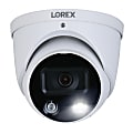 Lorex 4K Ultra HD Wired Analog Indoor/Outdoor Add-On IP Dome Security Camera With Smart Deterrence Plus, White 1 thumbnail image