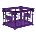 Office Depot® Brand Filing/Stacking Crate, 10 3/4" x 13 13/16" x 16 13/16", Purple 1 thumbnail image