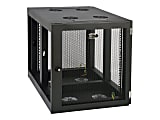 Tripp Lite 12U Wall Mount Rack Enclosure Server Cabinet Side Mount Wallmount - Rack cabinet - wall mountable - black - 12U - 19"