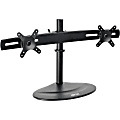 Tripp Lite Dual Display TV Desk Mount Stand Swivel Tilt 10" to 26" Flat Screen Displays - 60 lb Load Capacity - Metal - Black