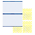 Medicaid-Compliant High-Security Perforated Laser Prescription Forms, 1/4-Sheet, 4-Up, 8-1/2" x 11", Blue, Pack Of 2,500 Forms