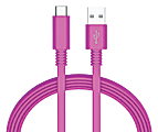 Ativa® Flat USB Type-C-To-USB-Type-A Cable, 6', Violet, 41457 1 thumbnail image