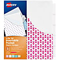 Avery® Big Tab™ Insertable Plastic Dividers With Pockets, 9 1/4" x 11 1/8", 5-Tab, Multicolor, 1 Set 1 thumbnail image