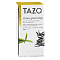 Tazo® China Green Tips Tea Bags, Carton Of 24