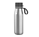 Philips GoZero Everyday Insulated Stainless-Steel Water Bottle With Filter, 32 Oz, Silver