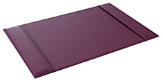 Realspace™ Executive Leatherette Desk Pad, 13"H x 20"W x 1/4"D, Purple