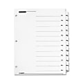 Cardinal® OneStep® Printable Table Of Contents And Dividers, 8 1/2" x 11", January-December, White