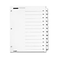 Cardinal® OneStep® Printable Table Of Contents And Dividers, 8 1/2" x 11", January-December, White 1 thumbnail image