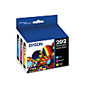 Epson® 202 Claria® Cyan, Magenta, Yellow Ink Cartridges, Pack Of 3, T202520-S 1 thumbnail image