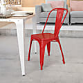 Flash Furniture Commercial Stackable Chair, Red