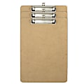 Officemate® Wood Clipboards With Low Profile Clips/Pen Holders, 100% Recycled, Letter Size, Brown, Total Qty 3 1 thumbnail image