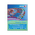Xerox® Vitality Colors™ Pastel Plus Multi-Use Printer Paper, Letter Size (8 1/2" x 11"), 24 Lb, 30% Recycled, Green, Ream Of 500 Sheets
