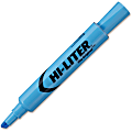 Avery® Desk Style Highlighters, Chisel Point, Light Blue, Pack Of 12