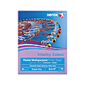 Xerox® Vitality Colors™ Pastel Plus Color Multi-Use Printer & Copy Paper, 1 Ream, Lilac, Letter (8.5" x 11"), 500 Sheets Per Ream, 24 Lb, 30% Recycled 1 thumbnail image