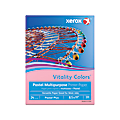 Xerox® Vitality Colors™ Pastel Plus Color Multi-Use Printer & Copy Paper, Pink, Letter (8.5" x 11"), 500 Sheets Per Ream, 24 Lb, 30% Recycled