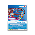 Xerox® Vitality Colors™ Pastel Plus Color Multi-Use Printer & Copy Paper, Assorted, Letter (8.5" x 11"), 500 Sheets Per Ream, 24 Lb, 30% Recycled