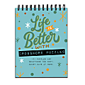 TF Publishing Crossword Puzzle Pad Books, Life Is Better, Set Of 2 Books 1 thumbnail image