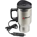 Wagan 12V Deluxe Heated Mug - 16 fl oz (473.2 mL) - Silver, Stainless Steel 1 thumbnail image
