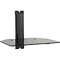 OmniMount Mod Mod1 Mounting Shelf for DVD Player, Gaming Console, Cable Box - 30 lb Load Capacity - Glass, Aluminum - Black 1 thumbnail image