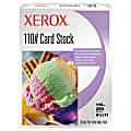 Xerox® 110-Lb Index Card Stock, White, 8 1/2" x 11", Pack Of 250 Sheets 1 thumbnail image