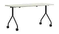 HON Between Nesting Table, 29"H x 72"W x 30"D, Silver/Black