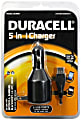 Duracell® 5-In-1 Universal Cell Phone Charger, Black