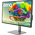 BenQ Designo PD3220U 31.5") 4K UHD LCD Monitor - 16:9 - Gray, Black - In-plane Switching (IPS) Technology - LED Backlight - 3840 x 2160 - 1.07 Billion Colors - 350 Nit - 5 ms - HDMI - DisplayPort - Card Reader