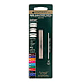 Monteverde® Mini Ballpoint Pen Refills, Medium Point, 0.7 mm, Blue Ink, Pack Of 4