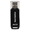 Memorex 32GB Mini TravelDrive USB 2.0 Flash Drive - 32 GB - USB 2.0 - Black