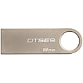 Kingston DataTraveler® SE9 USB 2.0 Flash Drive, 8GB, Champagne 1 thumbnail image