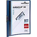 Durable Duraclip® 30 Report Covers, 8 1/2" x 11", Dark Blue