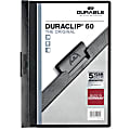 Durable Duraclip® 60 Report Covers, 8 1/2" x 11", Black 1 thumbnail image