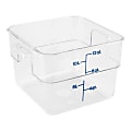 Cambro Food Storage Container, 8 3/8"H x 12 7/16"W x 11 1/4"D, 12 Qt, Clear 1 thumbnail image