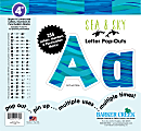 Barker Creek Letter Pop-Outs, 4", Sea & Sky, Pack Of 255 Pop-Outs