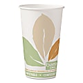Bare® by Solo Eco Forward PLA Paper Hot Cups, 16 Oz, Leaf, Pack Of 1,000 Cups