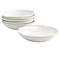 Martha Stewart Wood-Pattern Stoneware 6-Piece Dinner Bowl Set, 8-7/8", Off White 1 thumbnail image