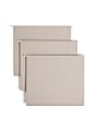 Smead® TUFF® Hanging Box Bottom Folder With Easy Slide? Tab, 2" Expansion, 1/3-Cut Sliding Tab, Letter Size, Steel Gray, Box of 18