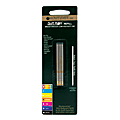Monteverde® Mini Ballpoint Pen Refills, Super Broad Point, 1.4 mm, Orange Ink, Pack Of 4
