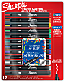 Sharpie Creative Water-Based Acrylic Markers, Bullet Tip, Assorted Colors, Pack Of 12 Markers