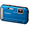 Panasonic Lumix TS30 16 Megapixel Compact Camera - Blue - 1/2.33" Sensor - Autofocus - 2.7"LCD - 4x Optical Zoom - 4x Digital Zoom - Optical (IS) - 1280 x 720 Video - HD Movie Mode 1 thumbnail image