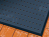 M+A Matting CompleteComfort Floor Mat With Antimicrobial Protection With Holes, 48" x 72", Black