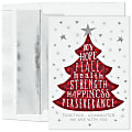 Custom Full-Color Holiday Cards With Envelopes, 5-5/8" x 7-7/8", Together and Connected, Box Of 25 Cards