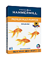 Hammermill® Premium Multi-Use Printer & Copy Paper, White, Letter (8.5" x 11"), 500 Sheets Per Ream, 20 Lb, 92 Brightness