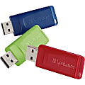 Verbatim Store 'n' Go USB Flash Drive, 8GB, Pack of 3