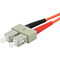 C2G 8m SC-ST 62.5/125 OM1 Duplex Multimode PVC Fiber Optic Cable - Orange - ST Male - SC Male - 26.25ft - Orange