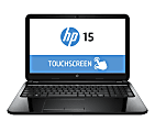HP Pavilion TouchSmart Laptop Computer With 15.6" HD Touch Screen Display & 4th Gen Intel® Core™ i3 Processor, HP 15-r052nr