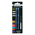 Monteverde® Standard-Size Fountain Pen Ink Cartridge Refills, Turquoise, Pack Of 6 Refills
