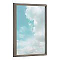 Kate and Laurel Blake Non-Magnetic Framed Dry-Erase Printed Glass, 18” x 24”, Head in the Clouds by Dominique Vari, Gray Plastic Frame 1 thumbnail image